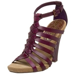 Sam Edelman Saville Woven Wedge Sandal Purple
